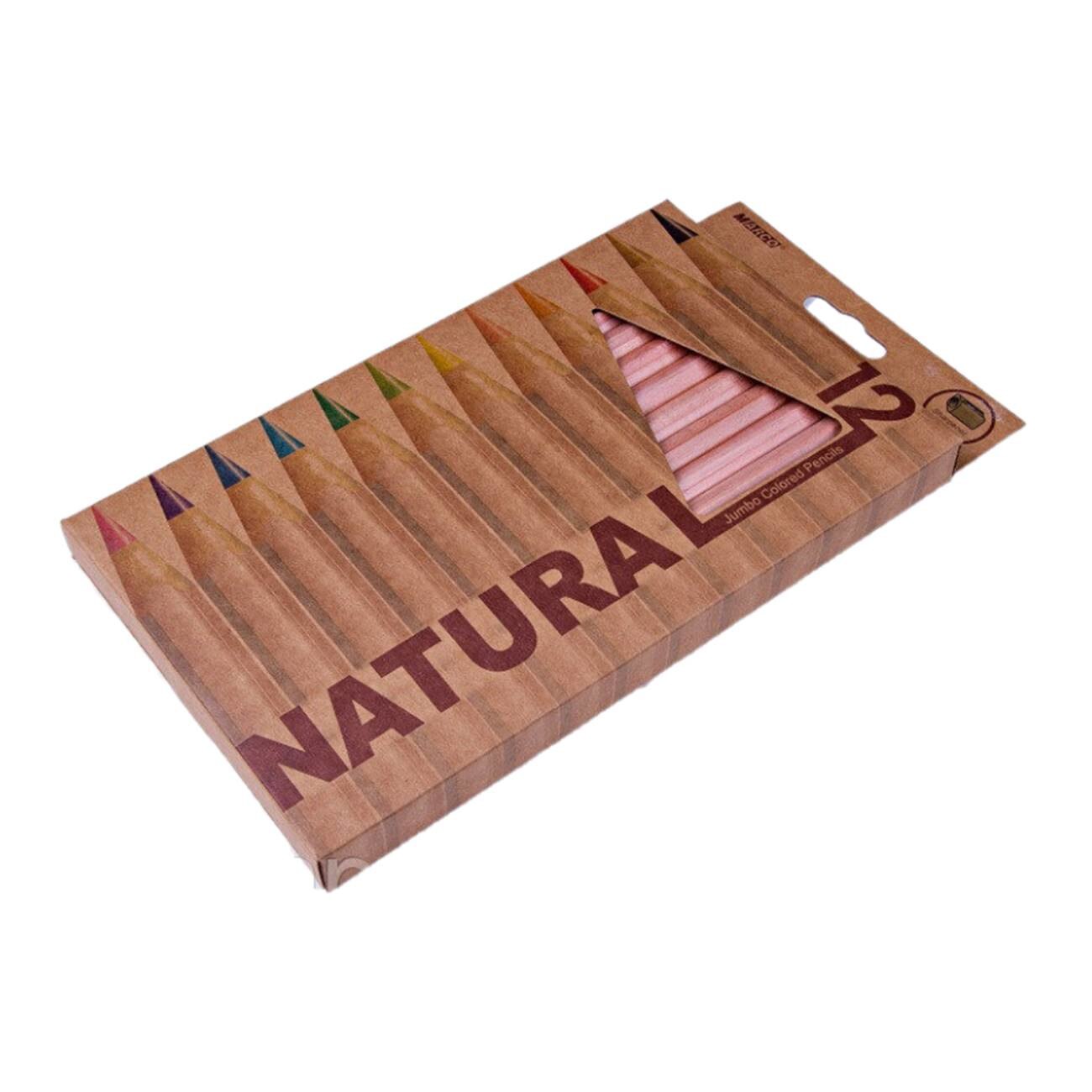 Set 12 Creioane Colorate Jumbo Marco